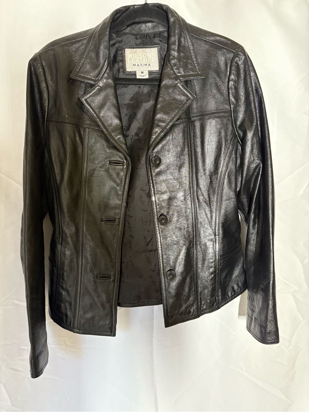Wilsons Leather Maxima Black Leather Jacket